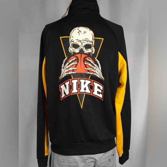New Medium Nike Zip Up Skull Gang Mint Green Track Jacket Coat - Picture 4 of 9
